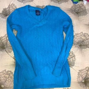 Blue vneck Sweater